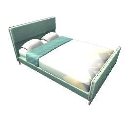 TS4 Double bed - light green