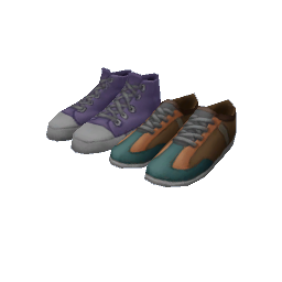 TS4 Shoes - purple, green and orange