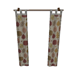 TS4 Curtains - leaf pattern
