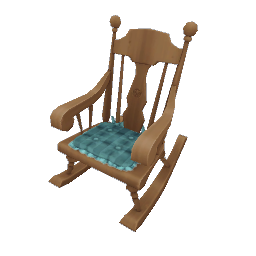 TS4 Rocking chair - blue pillow