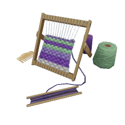 TS4 Knitting supplies - purple and green