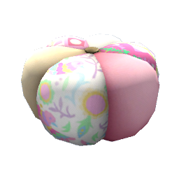 TS4 Pouf - pink and yellow