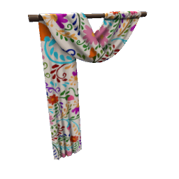 TS4 Flower pattern curtain - left