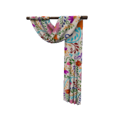 TS4 Flower pattern curtain - right