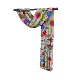 TS4 Bird pattern curtain - right