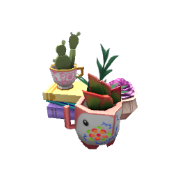 TS4 Plants and books - colorful