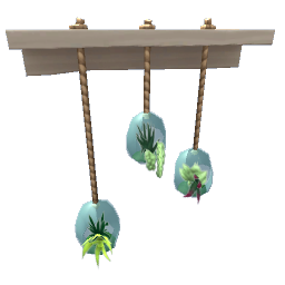 TS4 Hanging wall plants - light wood