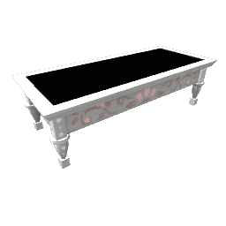 TS4 Mirror top table - white