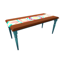 TS4 Dining table with colorful cloth