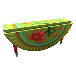 TS4 Folded console table - green