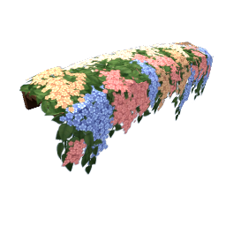 TS4 Hanging wall flowers - pastel
