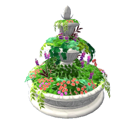 TS4 Overgown fountain - white