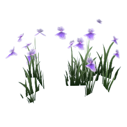 TS4 Purple flowers
