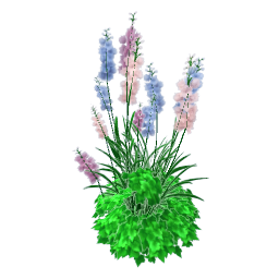 TS4 Pink and blue delphinium