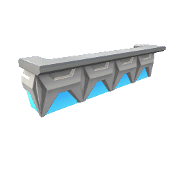 TS4 White bar with blue accents