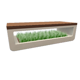 TS4 Coffee table with decorative grass
