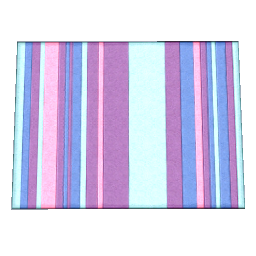 TS4 Striped carpet - purple and blue