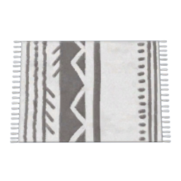 TS4 Frilled carpet - white