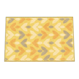 TS4 Arrow pattern carpet - yellow
