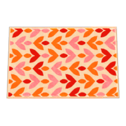 TS4 Arrow pattern carpet - orange