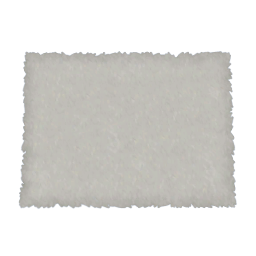 TS4 Fluffy carpet - white
