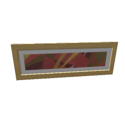 TS4 Abstract painting - light wood