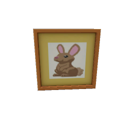 TS4 Orange kids painting - rabbit