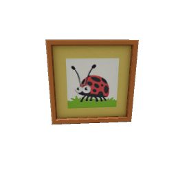 TS4 Orange kids painting - ladybug