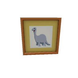 TS4 Orange kids painting - dinosaur