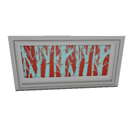 TS4 Pink and blue trees painting