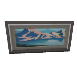 TS4 Snowy mountains painting