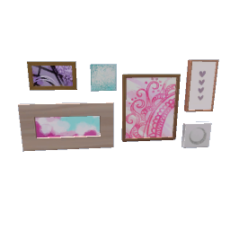 TS4 Gallery wall - pastel colors