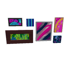 TS4 Gallery wall - colorful