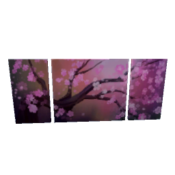 TS4 Cherry blossom paintings - pink