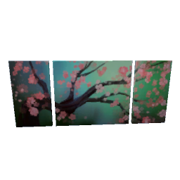 TS4 Cherry blossom paintings - green