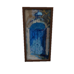 TS4 Vertical painting - brown frame - door