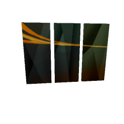 TS4 Abstract painting set - green