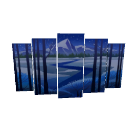 TS4 Painting set - winter night