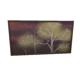 TS4 Trees painting - Red and yellow