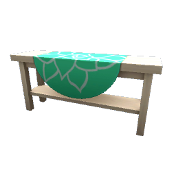 TS4 Console table with cloth - green