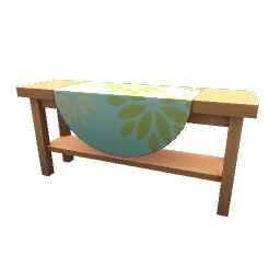 TS4 Console table with cloth - Blue and green
