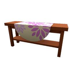 TS4 Console table with cloth - pink