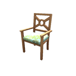 TS4 Outdoor chair - green and blue