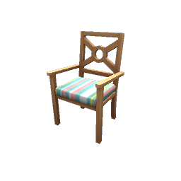 TS4 Outdoor chair - striped