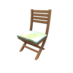 TS4 Foldable chair - green and blue