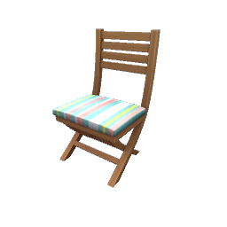 TS4 Foldable chair - striped