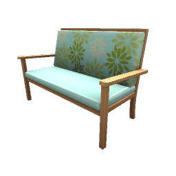 TS4 Bench - green and blue