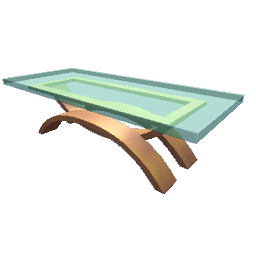 TS4 Glass table - bronze