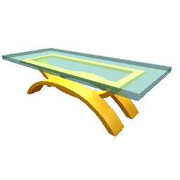 TS4 Glass table - gold