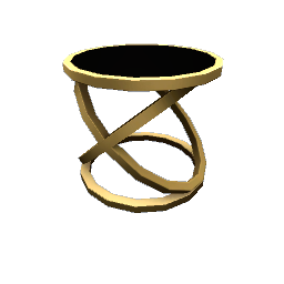 TS4 Mirrortop round accent table - bronze